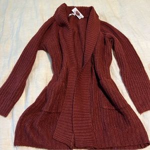 BNWT red maroon cardigan sz xl